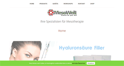 Desktop Screenshot of mesowelt.de